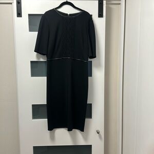 Size 8 NWT St John black dress.